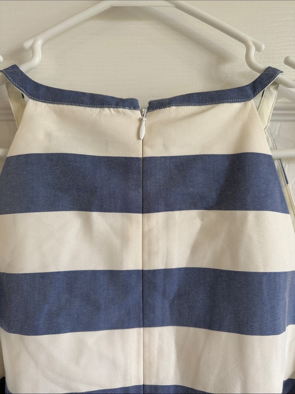 NWT The Limited Blue and White Striped Halter Midi Dress - Picture 14 of 16